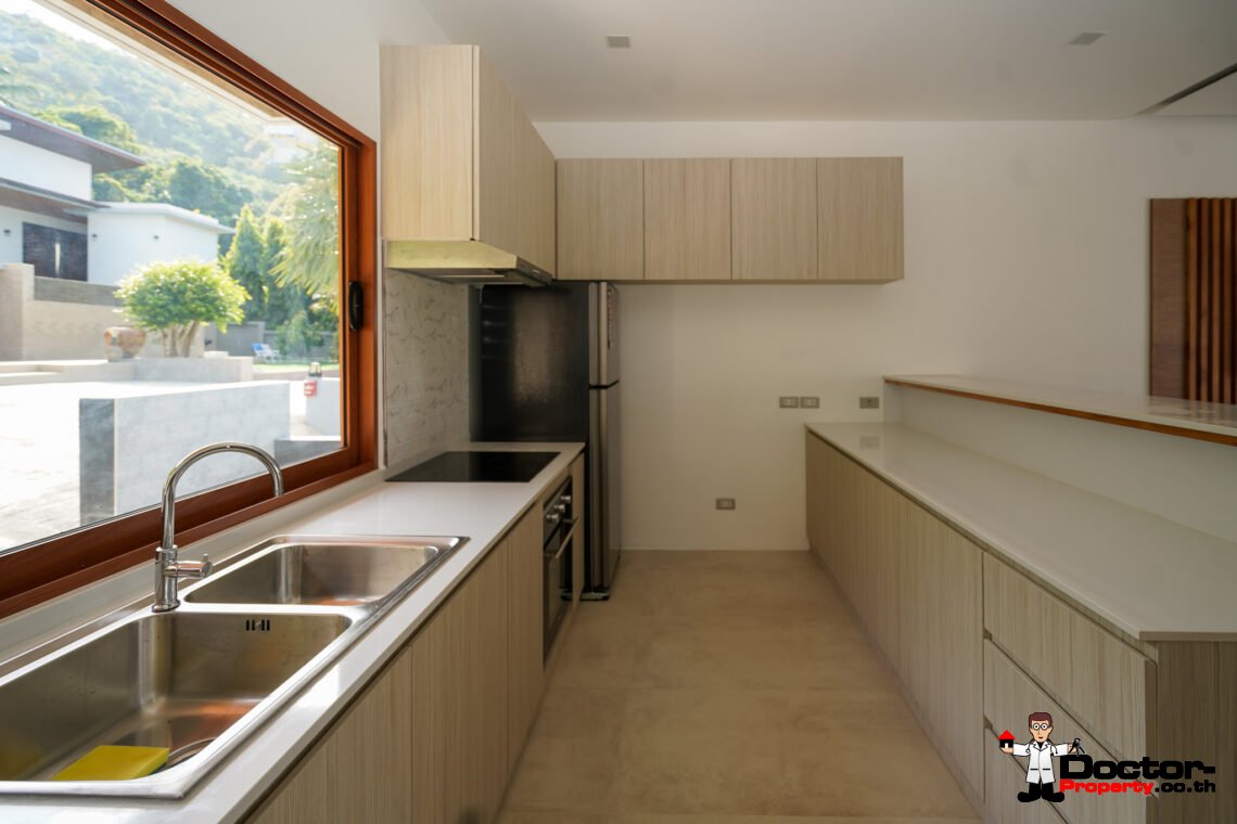 New 4 Bedroom Villa – Sea View – Bophut – Koh Samui – For Sale